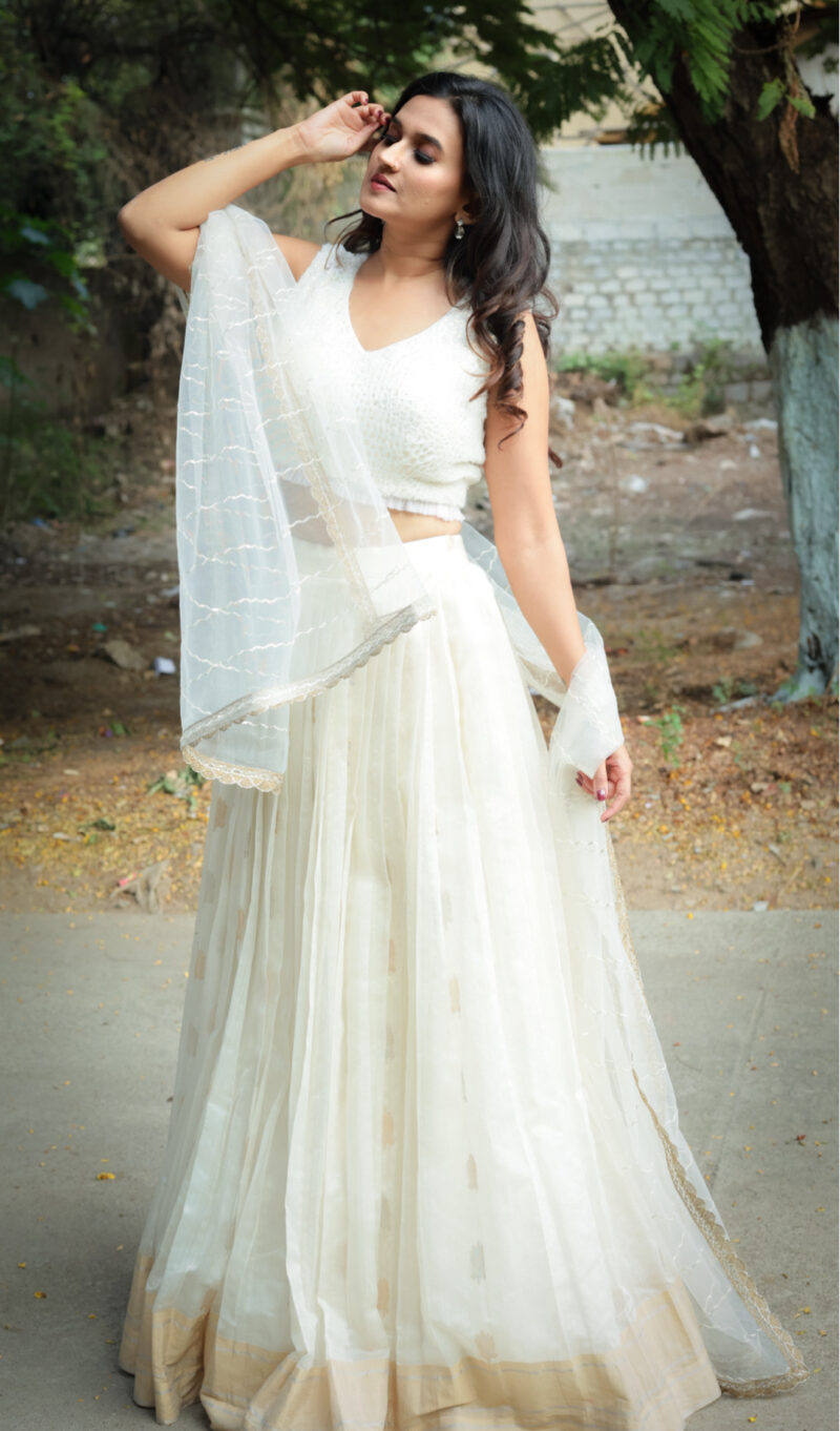 Ivory White Lehengha