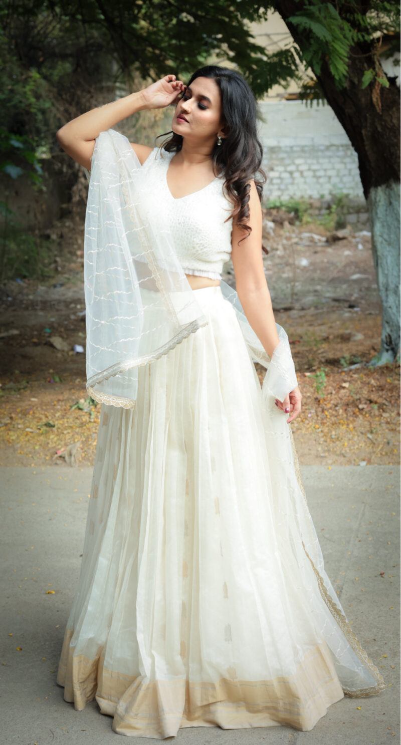 Ivory White Lehengha