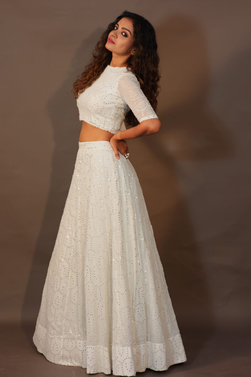 White Lehengha